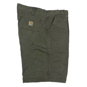 Men's Sz 40 Carhartt Relaxed FIt Dark Gray Denim Work Wear Shorts EUC